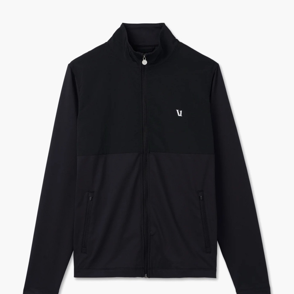 EUC - Vuori Sunday Element Track Jacket - Black Men’s Large